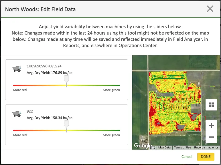 Field Analyzer Yield Calibration