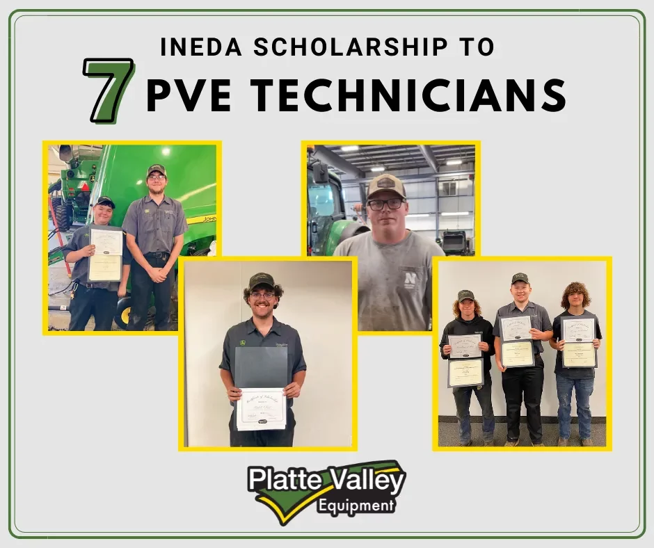 7 Platte Valley Equipment Technicians receive INEDA Scholarships